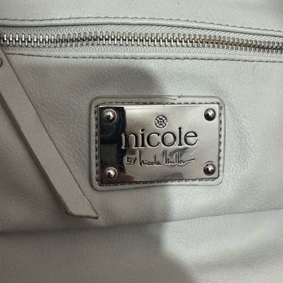 Nicole Cream Crossbody Bag with Silver Accents - Picture 2 of 8